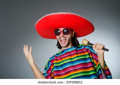 Man Wearing Sombrero Singing Song Stock Photo 337333388 | Shutterstock