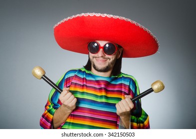 Man Wearing Sombrero Singing Song