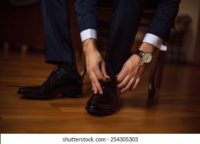 Royalty Free White Socks And Black Shoes Stock Images Photos