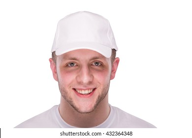 person wearing baseball cap