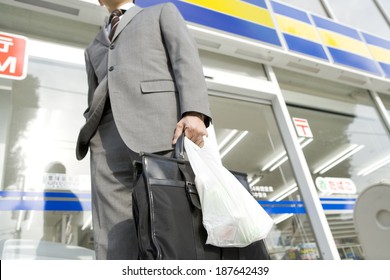 Man Who Did Some Shopping At Convenience Store