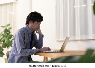 A Man Who Plays A Personal Computer