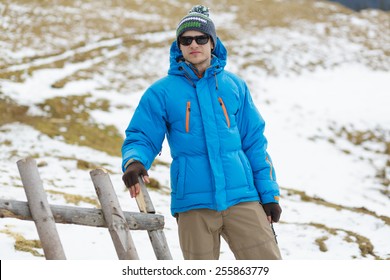 man in winter jacket