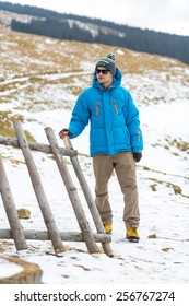 man in winter jacket