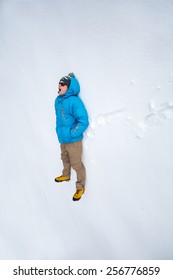 man in winter jacket