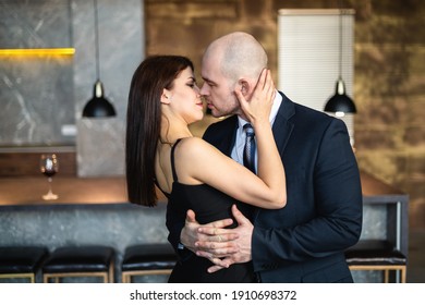 girl and bald guy