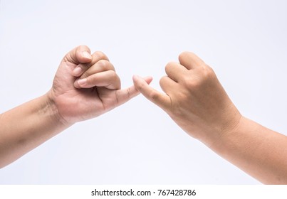 Man and woman finger holding together,concept friendship sign - Shutterstock ID 767428786