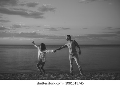 Man Woman Hold Hands Couple Happy Stock Photo 1081513745 | Shutterstock