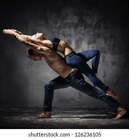 Man And Woman In Passionate Dance Pose