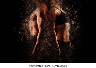Man and woman with perfect upper bodies. Fitness and workout concept. - Powered by Shutterstock