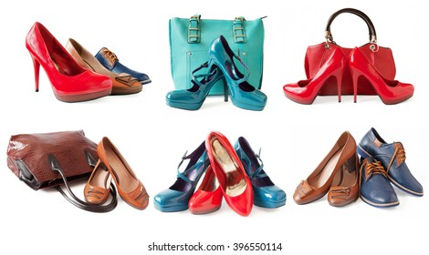 Man Woman Shoes Set Isolated On Stock Photo 396550114 | Shutterstock