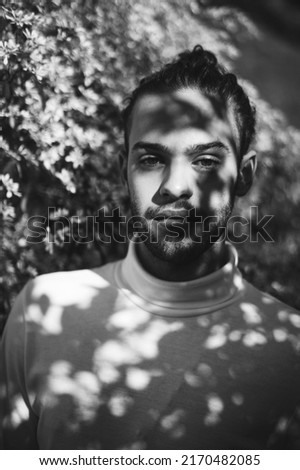 Similar – Image, Stock Photo Portrait of a casual bearded man