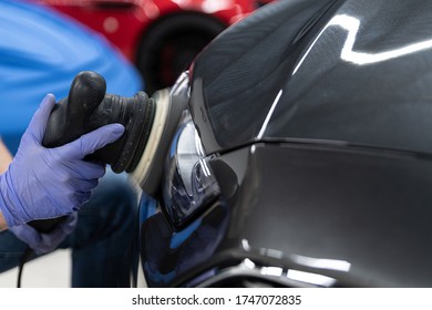 Car Detailing Man Holds Microfiber Hand Stock Photo 1225752601 ...