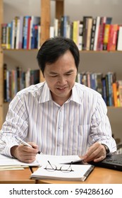 A man working