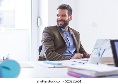 Man Working In Office