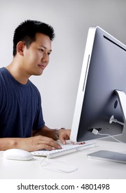 Man working on computer