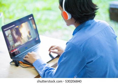 Man working on computer.

 - Shutterstock ID 530206840