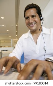 Man Working on Computer