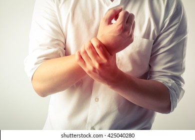 man wrist pain