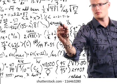 man writes mathematical equations on whiteboard - Powered by Shutterstock - Get 15% off with code: PIKWIZARD15