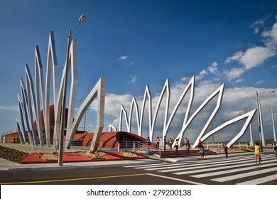 MANABI, ECUADOR - JUNE 1 , 2012: Alfaro City, Ciudad Alfaro Home To The National Constituent Assembly In Montecristi.