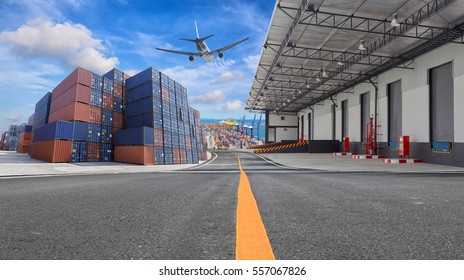 Management logistics of Industrial Container Cargo for Import Export business. - Shutterstock ID 557067826