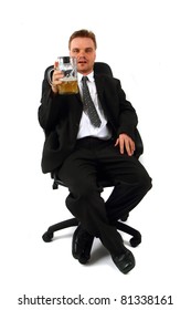 manager and beer