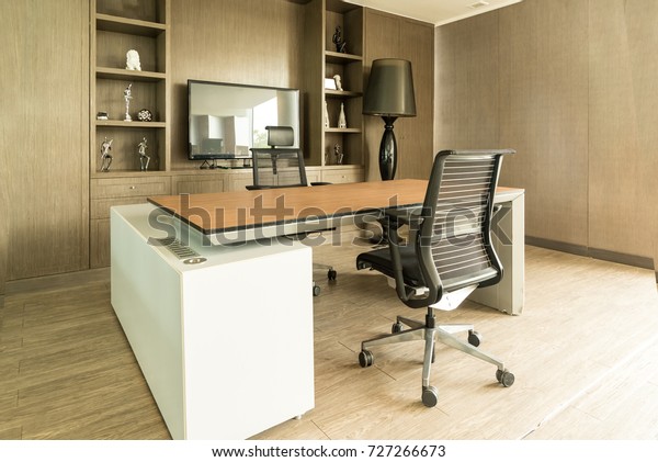 Manager Board Room Table Chairs Plasma Stock Photo Edit Now