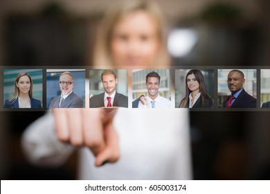 Manager choosing the perfect worker