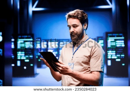 Manager making sure servers in data storage enterprise are perfectly equipped to provide redundancy, automatic failover and fast reconfiguration of clusters to minimize failure of mainframes