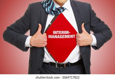 Manager Shows Lettering Interim Management Under Suit As Concept