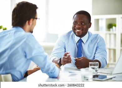 Manager Talking To A New Employee