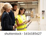 Managers checking the list of products