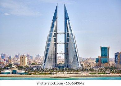 MANAMA/BAHRAIN - April 9, 2019: Bahrain World Trade Center in Manama