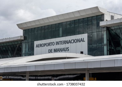 MANAUS, BRAZIL - MAY 21, 2020: Main Building In Manaus International Airport Eduardo Gomes