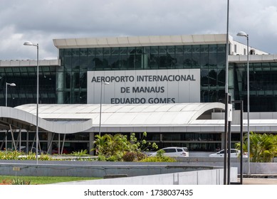 MANAUS, BRAZIL - MAY 21, 2020: Main Building In Manaus International Airport Eduardo Gomes