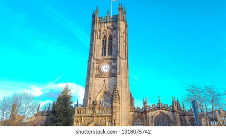 The Manchester Cathedral - MANCHESTER / ENGLAND - JANUARY 1, 2019
