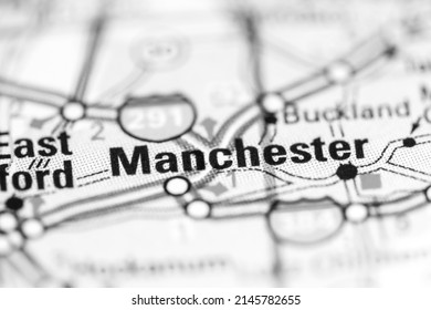 Manchester Connecticut Usa On Geography Map Stock Photo 2145782655 