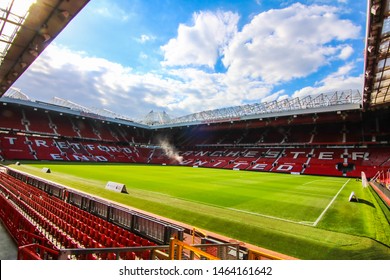 MANCHESTER - ENGLAND, MAY 16, 2019 :Old Trafford stadium; home ground of Manchester United Football Club