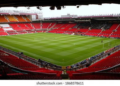 Manchester, ENGLAND - May 28, 2003: 
A General View Of Old Trafford Before Kick Off
During The UEFA Champions League Final Juventus FC V AC Milan At The Old Trafford Stadium.
