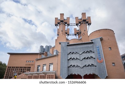 Manchester, England, UK - 10/09/2019: The Refurbished Contact Theatre (due Open Dec'19), Oxford Road, Manchester, England, UK.