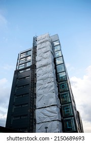 Manchester, Lancashire, England - April 20, 2022. La Reserve Aparthotel On Ducie Street Being Remodeled.