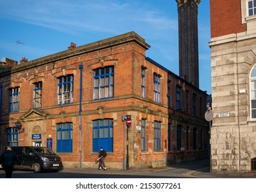 Manchester, Lancashire, England - April 20, 2022. Police Museum Exterior Building On Newton Street.