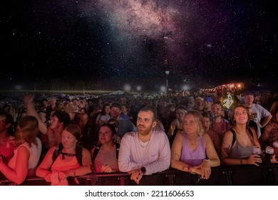 Manchester, Tennessee USA - 06-15-2022: FlatlandCalvary Perform At Bonnaroo Music Festival