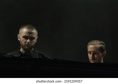 Manchester, Tennessee USA - 06-18-2022: Disclosure Plays From Large EDM Crowd At Bonnaroo Music Festival