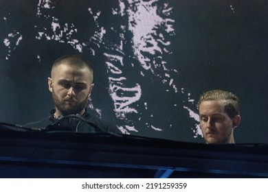 Manchester, Tennessee USA - 06-18-2022: Disclosure Plays From Large EDM Crowd At Bonnaroo Music Festival