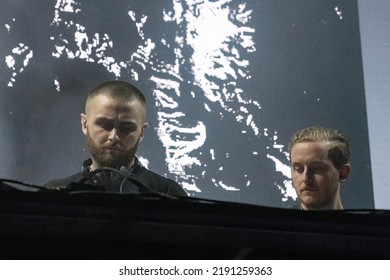 Manchester, Tennessee USA - 06-18-2022: Disclosure Plays From Large EDM Crowd At Bonnaroo Music Festival