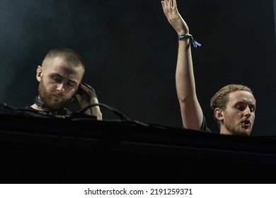 Manchester, Tennessee USA - 06-18-2022: Disclosure Plays From Large EDM Crowd At Bonnaroo Music Festival