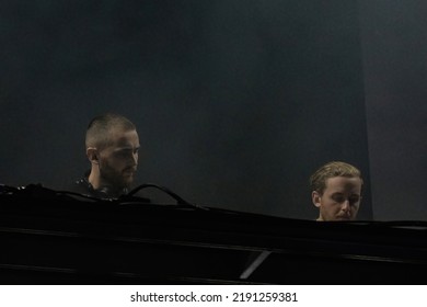 Manchester, Tennessee USA - 06-18-2022: Disclosure Plays From Large EDM Crowd At Bonnaroo Music Festival