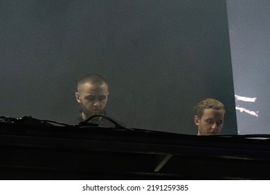 Manchester, Tennessee USA - 06-18-2022: Disclosure Plays From Large EDM Crowd At Bonnaroo Music Festival